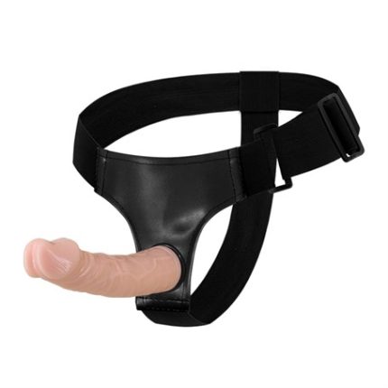 19 Cm Belden Bağlamalı İçi Dolu Strapon Penis