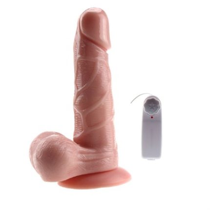 19 Cm Kumandalı Gerçekçi Titreşimli Dildo Vibratör Penis