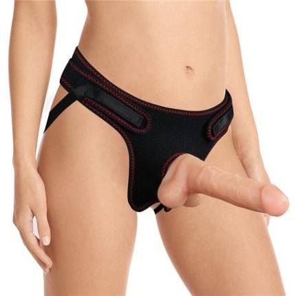 20 Cm Belden Bağlamalı İçi Dolu Strapon Dildo