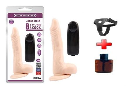22 Cm Belden Bağlamalı Gerçekçi Rotasyon & Titreşimli Dildo Vibratör Penis