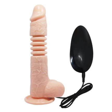 22 Cm İleri Geri Hareketli Gerçekçi Silikon Vantuzlu Penis