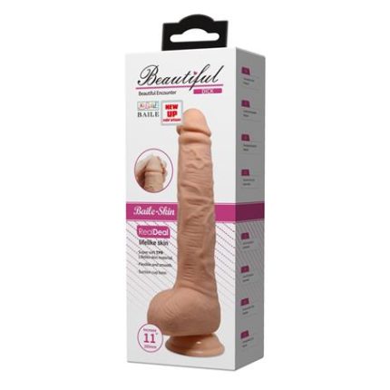 28 Cm Titreşimli Gerçekçi Kalın Dildo Penis - Dick