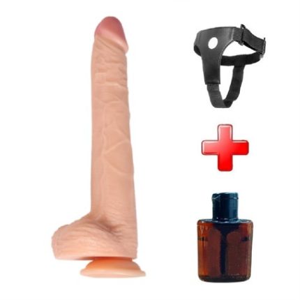 29,5 Cm Belden Bağlamalı Gerçekçi Kalın Dildo Penis - Bart