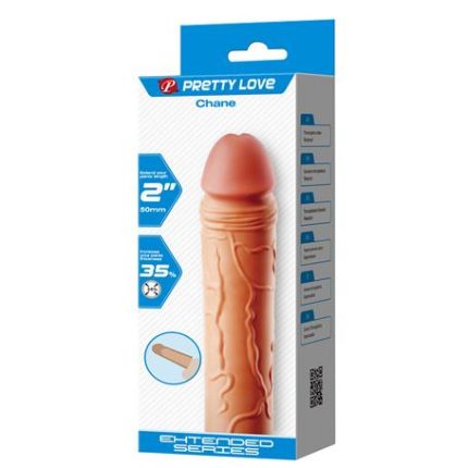 5 Cm Dolgulu Premium Ten Rengi Silikon Penis Kılıfı - Chane