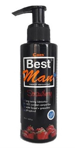 Cabs Best Man Su Bazlı Çilek Aromalı Kayganlaştırıcı Jel 150 Ml