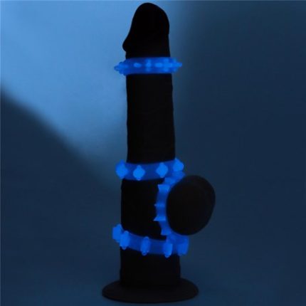 Gece Parlayan Fosforlu 4'Lü Penis Halkası