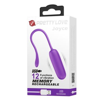 USB Şarjlı 12 Fonksiyonlu Masaj Vibratörü Zevk Yumurtası- Joyce